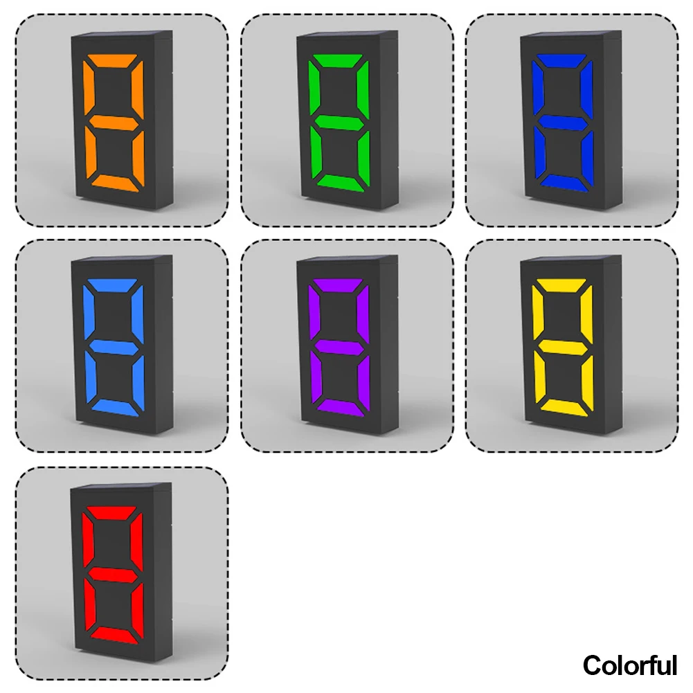 Solar House Number Outdoor Address Lights Lamp Doorplate Solar Number Doorplate  - £58.65 GBP