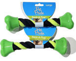 Pet Pride Everyday Essentials For Happy Pets Dent-A-Tug Large Green Dog Toy - £16.23 GBP