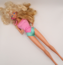 Vintage Barbie Style Magic Doll With Bathing Suit and Earrings 1988 - £18.20 GBP