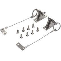 2 Pack Bimini Top 90Deck Hinge With Quick Release Pin W/Drop Cam & Spring & Lany - £27.23 GBP