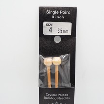 Crystal Palace Bamboo Single Point Knitting Needles 9 Inch US Size 4 3.5mm - £4.64 GBP