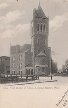 Postcard The First Church Of Christ Scientist Boston, Massachusetts c1907 - £5.43 GBP