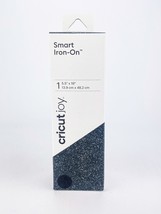 Cricut Joy Smart Iron On Glitter Roll 5.5 x 19in Black 2007220 New - £7.61 GBP