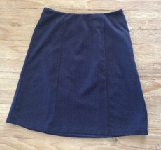 Coldwater Creek Womens Chevron A Line Blue Gray Ponte Knit Skirt Size 10 NEW $89 - £28.84 GBP