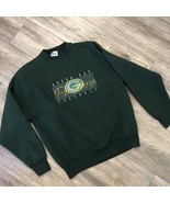 Vintage Pro Player Green Bay Packers Embroidered Sweatshirt Size Large U... - £18.46 GBP
