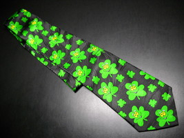 Keith Daniels Hand Made Neck Tie St Patrick&#39;s Shamrocks - $9.99