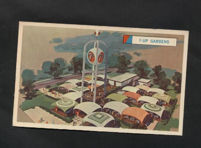 Seven 7 Up International Sandwich Garden 1961-1963 New York Worlds Fair Postcard - $7.99