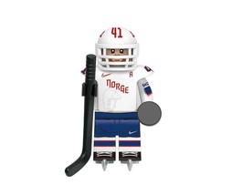 Minifigure Hockey Player Norway Team Custome - $7.94