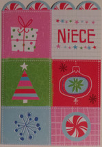 Greeting Christmas Card - Niece &quot;Oh,What fun it is to wish a sweet girl ...&quot; - £1.20 GBP
