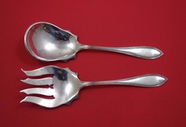 Puritan by International Sterling Silver Salad Serving Set 2pc 8 3/4&quot; - £204.96 GBP
