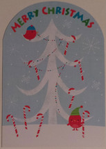 Greeting Christmas Card &quot; Merry Christmas &quot; Hope your Holiday is Candy-Cane ...&quot; - £1.20 GBP