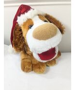 Dan Dee Santa Dog Hand Puppet Plush Christmas brown tan dandee DOES NOT ... - $237.66 MXN