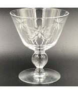 Vintage Atomic Starburst Monongahela 4&quot; Champagne / Sherbet Glasses Set ... - £17.48 GBP