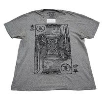 Eighty Eight Shirt Mens L Gray Short Sleeve Graphic Print Crew Neck Casual Tee - £15.49 GBP