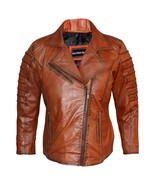 Ladies Leather Jacket Soft Genuine Sheepskin Slim fit Classic Biker Styl... - £71.25 GBP+