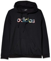 adidas Women&#39;s Climalite Color Box Hoodie FM6181 Black/Multicolor Size L... - $32.25