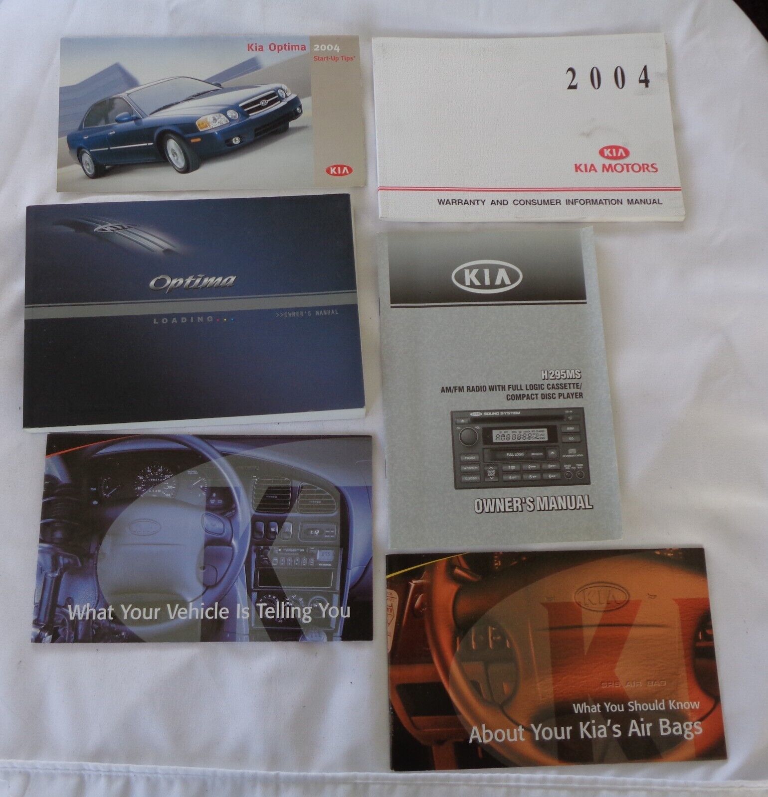 2004 KIA OPTIMA OWNERS MANUAL SET  WITH CASE OEM FREE SHIPPING! - $14.95