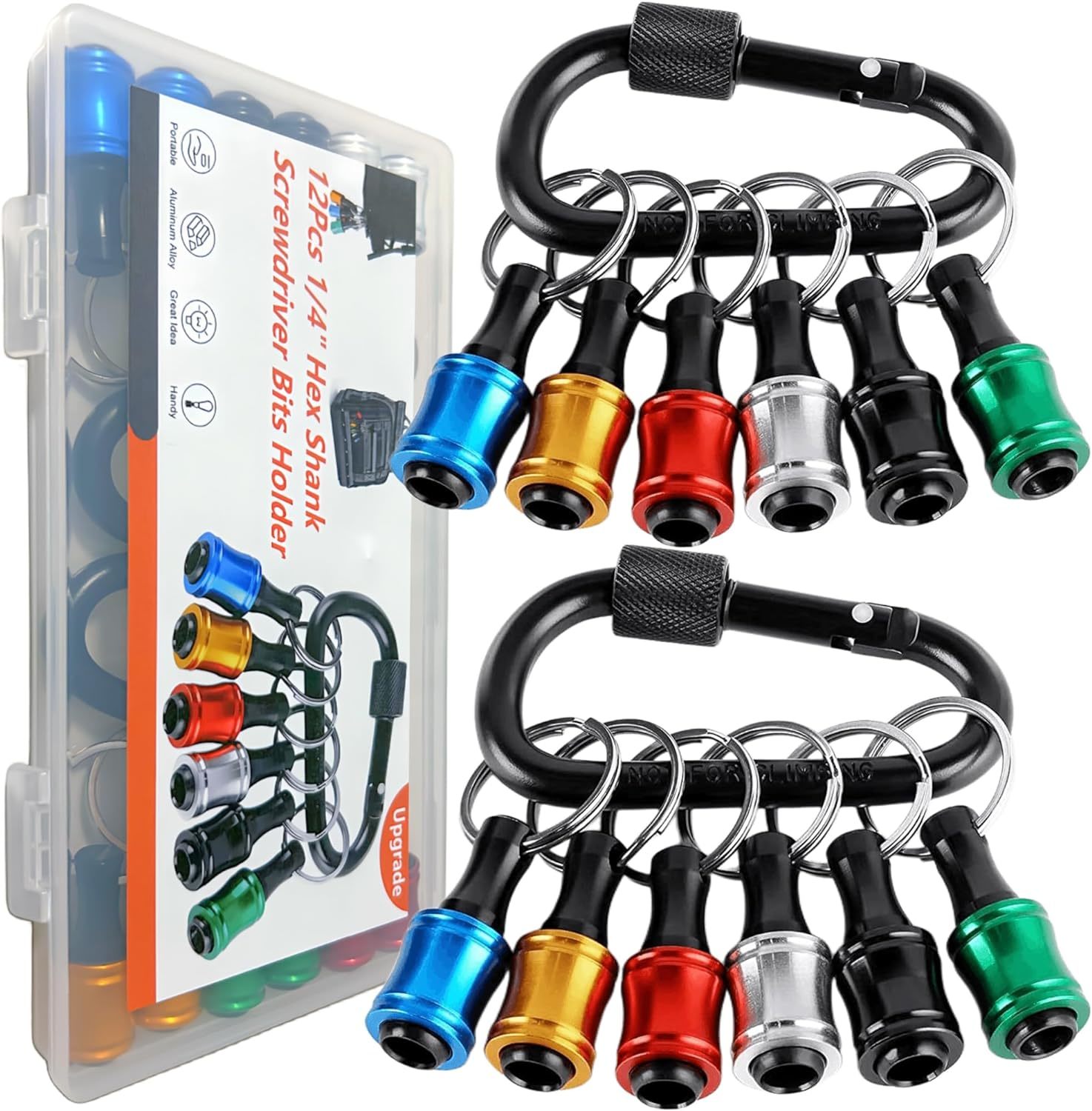 12Pcs Bit Holders 1/4 Socket, Hex Shank Screwdriver Bit Holder For Impac... - $38.93