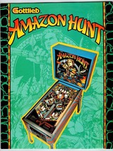 Amazon Hunt Pinball Machine FLYER Original 1982 Retro Jungle Game 8.5&quot; x 11&quot; - £10.93 GBP