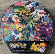 Pokemon Circle of Pokemon Puzzle 18&quot; Diameter 150 pieces Complete - $18.95