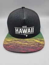 Vans Hawaii Off Flat Bill Hat with Embroidered State Adjustable One Size - $10.47