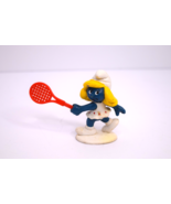 Vintage Smurfette Playing Tennis Smurfs Figure PVC Peyo Schleich 1981 - $12.49 CAD