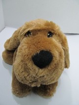 Unipak Brown Bloodhound Hound Dog Plush with Pink Collar 12&quot; Stuffed Toy... - $14.03