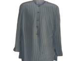 NWT Vintage Pacific Silk &amp; Studio Womens Gray Pinstripe Silk Blazer Jack... - $34.61