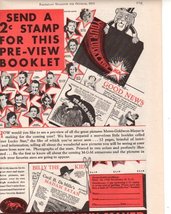 1930 Movie Star Ad Clipping Magazine Photo orig 1pg 8x10 Photo K9609 - £3.84 GBP