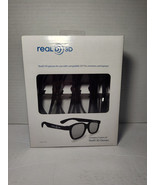 Real D 3D 4 Pair Glasses For Use With Compatible 3D TV Monitors And Lapt... - €10,38 EUR
