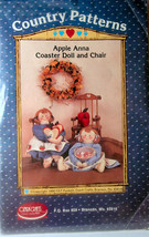 Pattern Apple Anna Coaster Doll &amp; Wood Doll Chair - £3.91 GBP