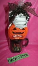 Rae Dunn Boo To You Mug Gift Set With Cafe Divita Pumpkin Spice Latte Candy Corn - £23.79 GBP