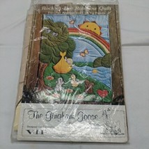 Vintage (1980) The Gingham Goose Rock-A-Bye Rainbow Quilt 42&quot; x 58&quot; Used  - £5.43 GBP