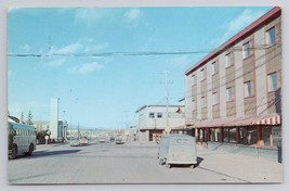 1962 Fourth Avenue Whitehorse Yukon Alaska Highway Canada Vintage Postcard - $19.34