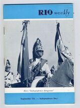 Rio Weekly  U S S Ranger Visit 1958 Rio de Janiero Tourist Booklet - $13.86