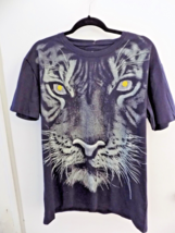 NEW Heads Or Tails Men&#39;s Rhinstone Tiger Navy Blue T-Shirt Size XL MSRP ... - £29.53 GBP