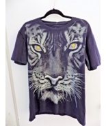 NEW Heads Or Tails Men&#39;s Rhinstone Tiger Navy Blue T-Shirt Size XL MSRP ... - £29.29 GBP
