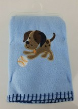 Garanimals Blue Blanket Puppy Dog Baseball Fleece Soft 30&quot; X 40&quot; New - $29.69