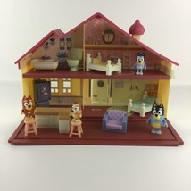 Bluey Family Home Playset Dollhouse Action Figures Bingo Bandit 2018 Moose Toys - £59.31 GBP
