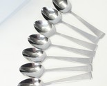 Wallace Julienne Georgetown Oval Soup Spoons 18/10 7 3/8&quot; Stainless Lot ... - $29.39
