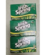 Vintage Irish Spring Aloe Deodorant Bar Soap 4oz Bath Size USA New Lot Of 3 - $23.29 CAD