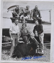 GENTLE BEN CAST - Dennis Weaver Signed Photo - Bruno the bear, Clint Howard  w/c - £180.07 GBP