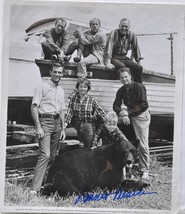 GENTLE BEN CAST - Dennis Weaver Signed Photo - Bruno the bear, Clint How... - $229.00