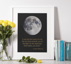 Moon Poster Print, Full Moon Posters, Moon quote Print, Poster Moon Quote  - £14.38 GBP