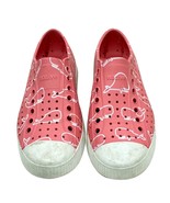Native Jefferson Print Slip On Waterproof Sneakers Whale Design Pink Whi... - $19.20