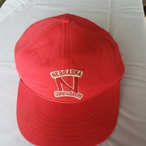 Nebraska Cornhuskers Huskers Football Hat Cap NCAA 7-7 1/2 size.  Some writing - £20.93 GBP