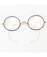 Windsor Antique Eyeglass Celluloid Nearly Circular Eyerim Thin Metal Bow... - $78.39