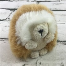 Hedgehog Mini Plush Light Tan Super Soft Nature Wildlife Stuffed Animal Tossable - $4.94