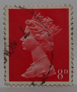 VINTAGE STAMPS BRITISH GREAT BRITAIN UK ENGLAND GB 8 D ELIZABETH STAMP X... - £1.32 GBP