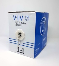VIVO 250ft bulk Cat5e LAN Ethernet Cable / Wire UTP Pull Box 250 ft Cat-5e Grey - £16.84 GBP